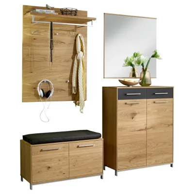 XXXLutz Garderobe Anthrazit, 180x195x40 cm