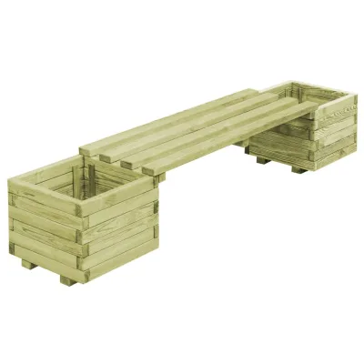XXXLutz Gartenbank Grün 196x36x40 cm