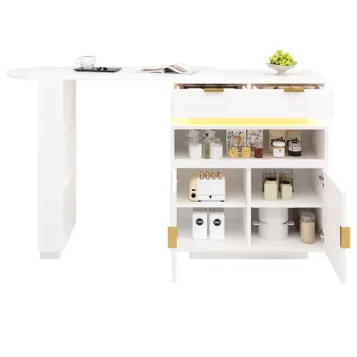 XXXLutz Kücheninsel Weiß 80x90x100 cm