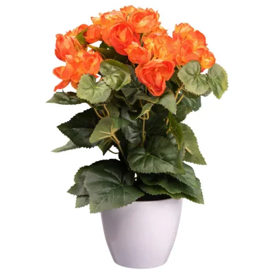 XXXLutz Kunstpflanze Grün, Orange 35 cm