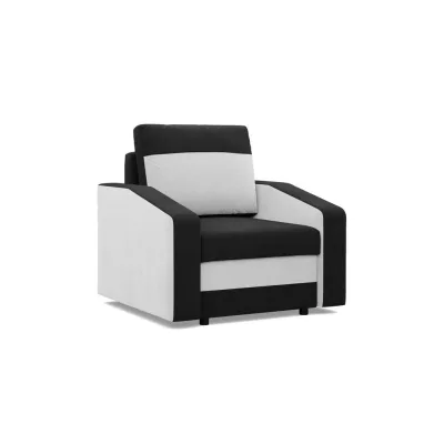 XXXLutz Loungesessel Schwarz, Weiß 83x92x92 cm