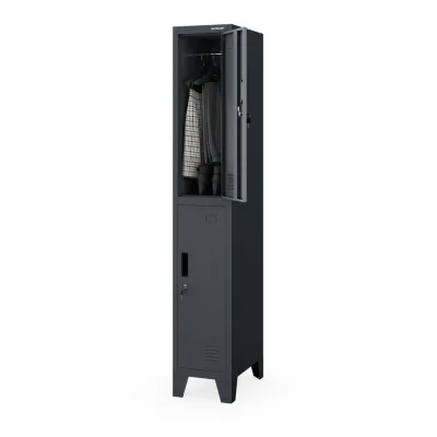 XXXLutz Mitarbeiter-Garderobenschrank Anthrazit 29x172x45 cm