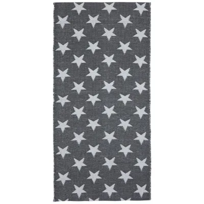 XXXLutz Outdoorteppich Grau, Weiß 70x140 cm