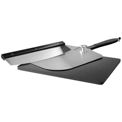 XXXLutz Pizzaset Schwarz, Alu 36x42x5 cm