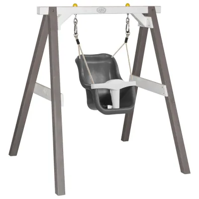XXXLutz Schaukel Grau, Weiß 120x134x103 cm