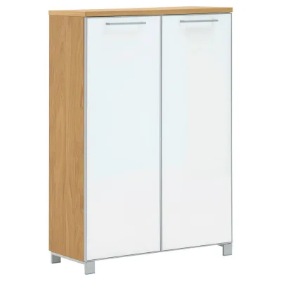 XXXLutz Schuhschrank Santina Weiß, Eiche Bianco 84x126x37 cm