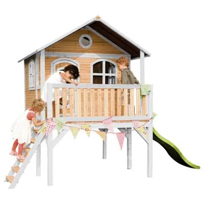 XXXLutz Spielhaus Braun, Grün, Weiß 380x274x212 cm