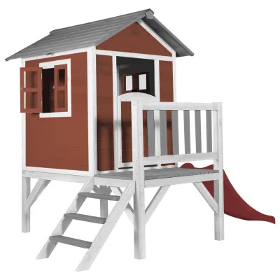 XXXLutz Spielhaus Grau, Rot, Weiß 240x189x167 cm