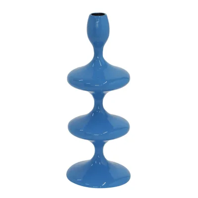 XXXLutz Stabkerzenhalter Blau 11x28x11 cm