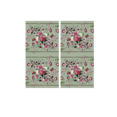 XXXLutz Stoffserviette Blossom Garden Hellgrün 45x45 cm