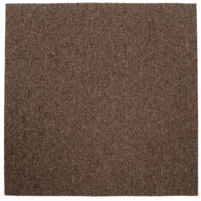 XXXLutz Teppichfliese Astra Stripe 194 Dunkelbraun 50x50 cm