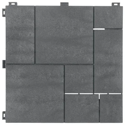 XXXLutz Terrassenfliese Steel Grey 30X30Cm 6-Er Set Edelstahl