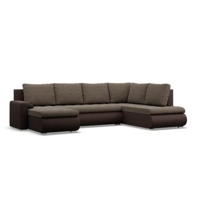 XXXLutz U-Sofa Braun, Braun 300x89x200 cm