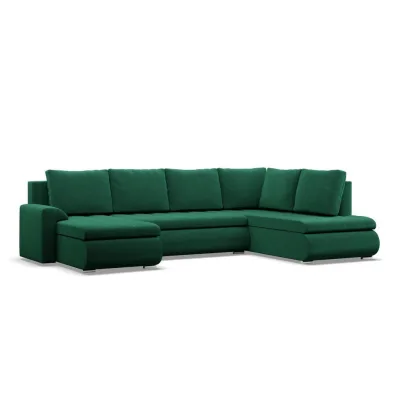 XXXLutz U-Sofa Dunkelgrün 300x89x200 cm