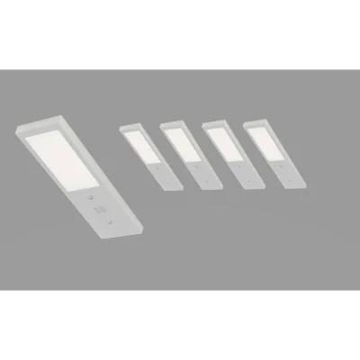 XXXLutz Unterbauleuchten-Set Alu 5x0.7x17 cm