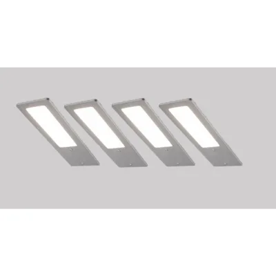 XXXLutz Unterbauleuchten-Set Alu 6x0.5x19 cm