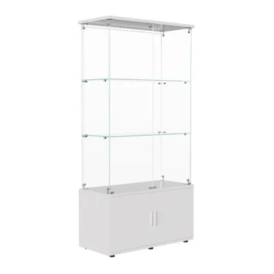 XXXLutz Vitrine Weiß 78x164x35 cm