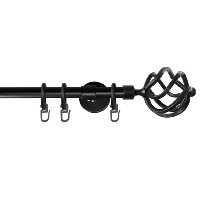 XXXLutz Vorhangstange Schwarz 260 cm