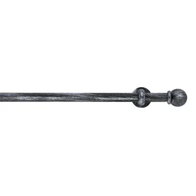XXXLutz Vorhangstange Schwarz, Silber 280 cm