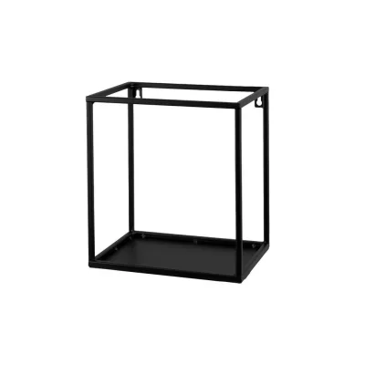 XXXLutz Wandregal Schwarz 19x25x27 cm
