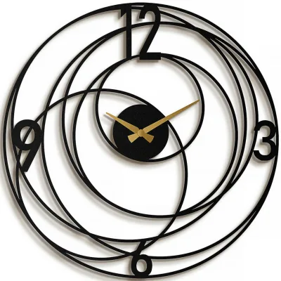 XXXLutz Wanduhr Schwarz 49x49x0.12 cm