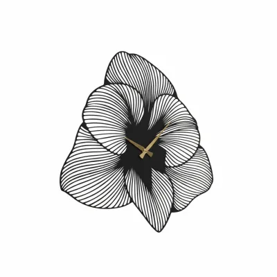 XXXLutz Wanduhr Schwarz 49x50x4 cm
