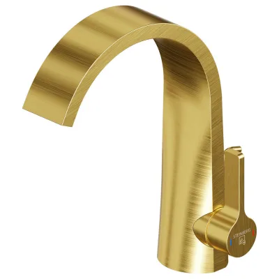 XXXLutz Waschtischarmatur Steinberg Serie 280 Gold 5.8x22.6x18.6 cm
