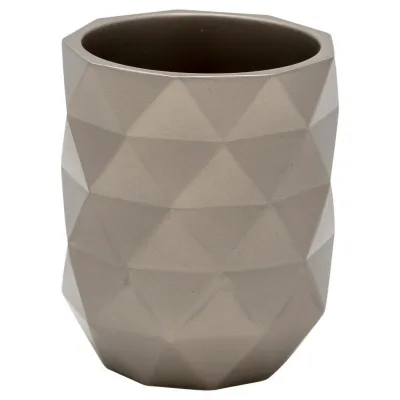 XXXLutz Zahnputzbecher Grau 7.5x9.5x7.5 cm