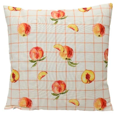 XXXLutz Zierkissen Peaches Orange, Weiß 40.00x42.00x50.00 cm