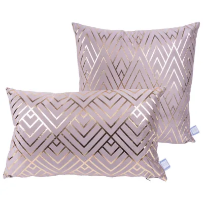 XXXLutz Zierkissenset Taupe, Gold 30x45 cm