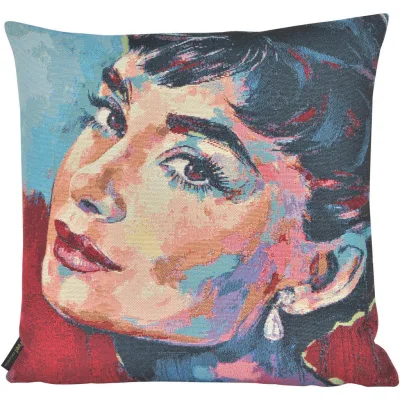 Yve! decoration Kissenhülle Mehrfarbig, Blau 45x45 cm