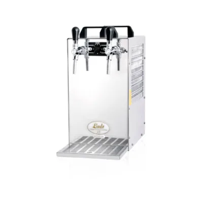 Zapfanlage, Bierzapfanlage Kontakt 70/K, 2-leitig Trockenkühlgerät aus Edelstahl, 90 Liter/h, mit Membranpumpe, Green Line