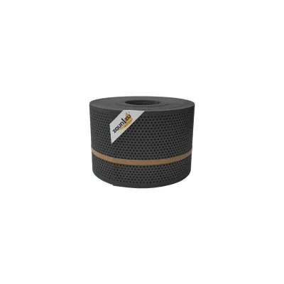 zaun zu® Sichtschutzstreifen Rille Gelocht 20 Prozent PP Streifen Anthrazit 50m