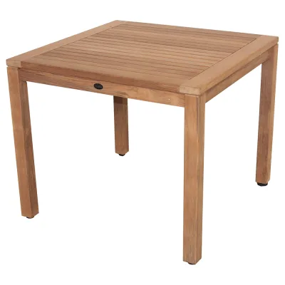 Zebra Tisch BALI aus Teakholz 90x90cm