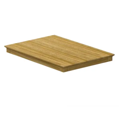 Zebra Tischplatte Derex Teak 80 x 100 cm Recyceltes Teak