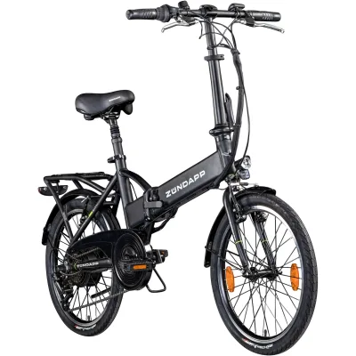 Zündapp Green 1.0 20 Zoll Elektro Klapprad für Erwachsene 150 - 180 cm 6 Gang E Klappfahrrad E Bike Faltrad Pedelec StVZO