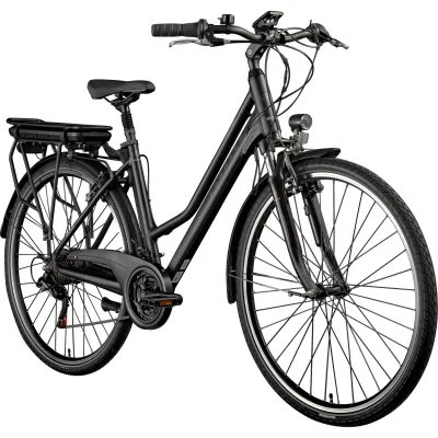 Zündapp Z802 E Bike Trekkingrad Damen ab 160 cm mit Nabenmotor Pedelec Trekking Fahrrad mit 21 Gang und Beleuchtung StVZO