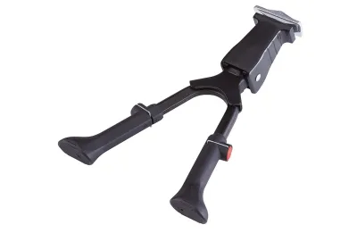 Zweibeinständer, für 26" bis 28", in der Höhe verstellbar, mit Befestigungsschraube und Gegenplatte